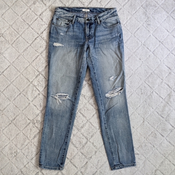 Able The Slouch Jeans Women's 24 Denim Light Wash Distressed - Picture 1 of 8